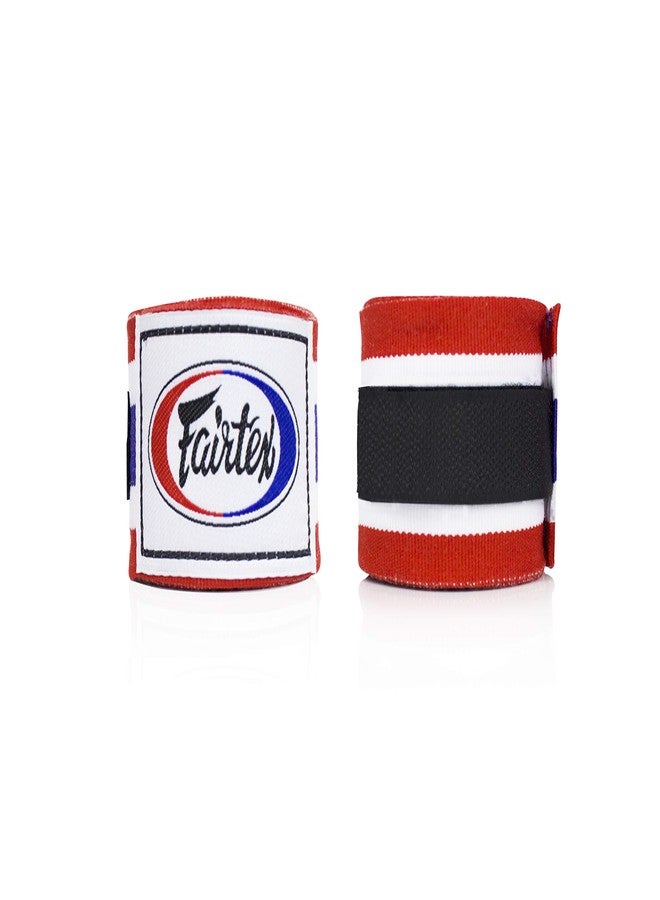 Fairtex HW2 Elastic Cotton Handwraps, 120' and 180" Full Length Hand Wraps-Many Colors (Thai Flag, 180") - Image 1